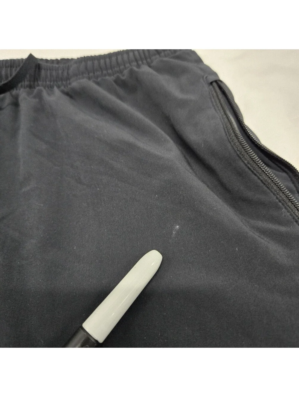 Men's MEDIUM Nike Flex Dry-Fit Black Jogger Pants Zip Pockets Reflective 885280